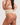 Woman wearing the BZEZ Mid Fit Control Thong in Bare, back view