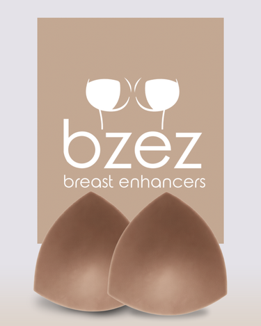 BZEZ no boost breast enhancers, padding-free positioning support under structured fabric