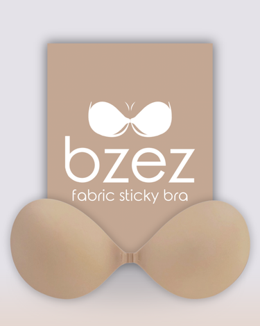 BZEZ fabric sticky bra, lightly padded and strapless