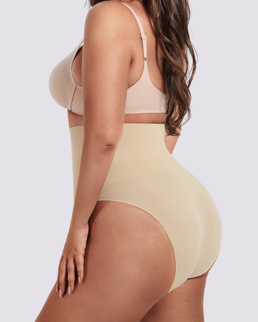 BZEZ mid fit tummy control brief with double-layer shaping