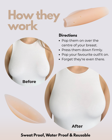 Silicone Nipple Covers (With Adhesive)