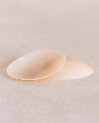 Close-up of a BZEZ adhesive silicone nipple cover