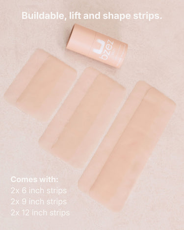 BZEZ SKIN buildable lift and shape strips, comes with 2 x 6 inch, 2 x 9 inch and 2 x 12 inch strips