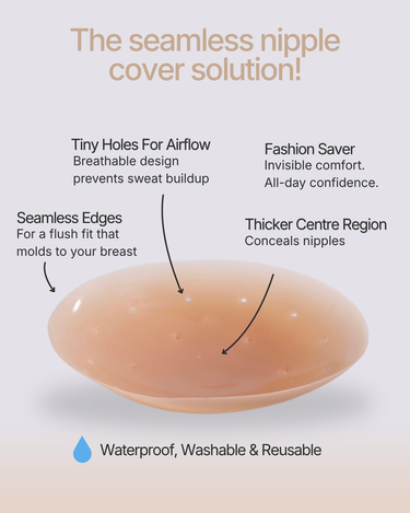 Silicone Nipple Covers (With Adhesive)