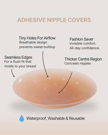 Silicone Nipple Covers (With Adhesive)