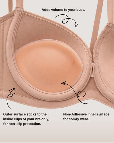 BZEZ Bra Fillets inside a bra, adding volume to the bust